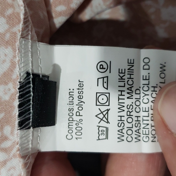 NWT ESSENCE COUTURE FLORAL FAUX WRAP A LINE BUTTON BOTTOM Midi Dress sz XL (12) - Picture 8 of 12